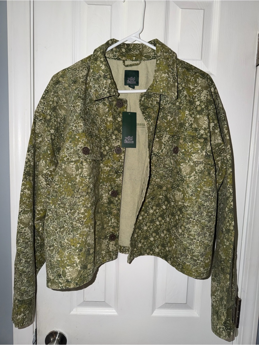 Wild Fable Green Floral Jacket